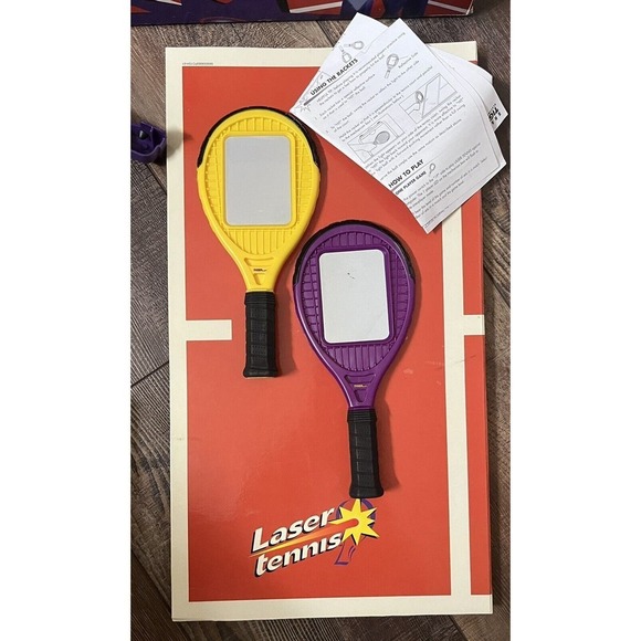 Vintage 1999 Tiger Electronics Board Game Toy Laser Tennis Very Rare Sports - Picture 5 of 8